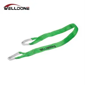EN1492-1 WLL 2000KG 2T Polyester Flat Webbing Sling Safety Factor 7:1