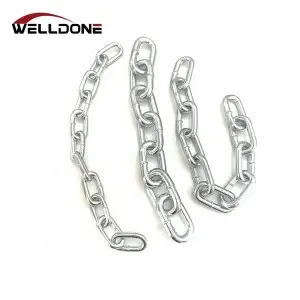 Welded Galvanized DIN764 medium link chain