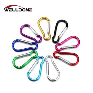 Multifunction 5KN / 12KN / 25KN Aviation Aluminum Screw / Wire Locking Carabiner