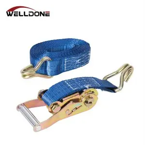 1.5″ 35MM 2T/3T Aluminum handle Ratchet Tie Down Strap with double J hook