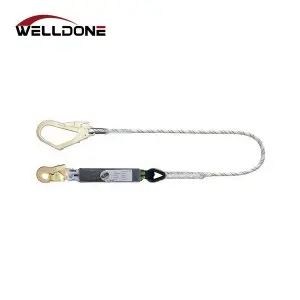 Shock Absorbing Webbing / Rope Single / Double Lanyard with Energy Absorber
