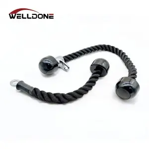 Gym Pulley Fitness Cable Attachments Single or Double Bicep Triceps Rope