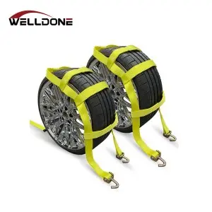 Car transportat adjustable tow dolly basket strap