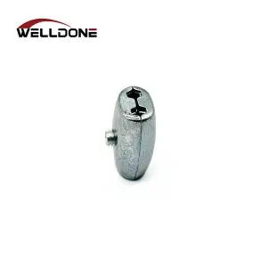 2-8mm Zinc Alloy Egg Shape Oval Cable Wire Rope Clips Clamp