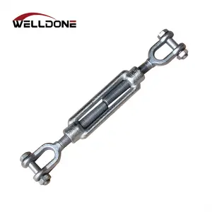 Galvanized DIN1480 Eye/Hook/Jaw/Plate type Turnbuckle for Wire Rope