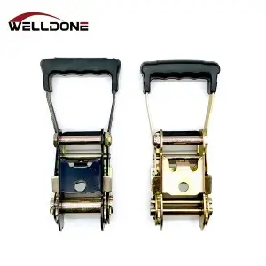 2inch 50MM 3T / 4T / 5T rubber handle ratchet buckle for lashing strap