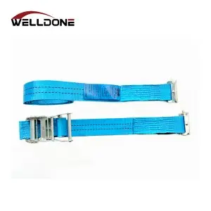 2″ E Track Ratchet Tie Down Strap with Spring E Track Fittings