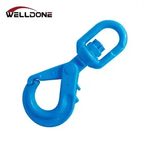 G100 Special Swivel Self Locking Hook with Bearing for Lifting
