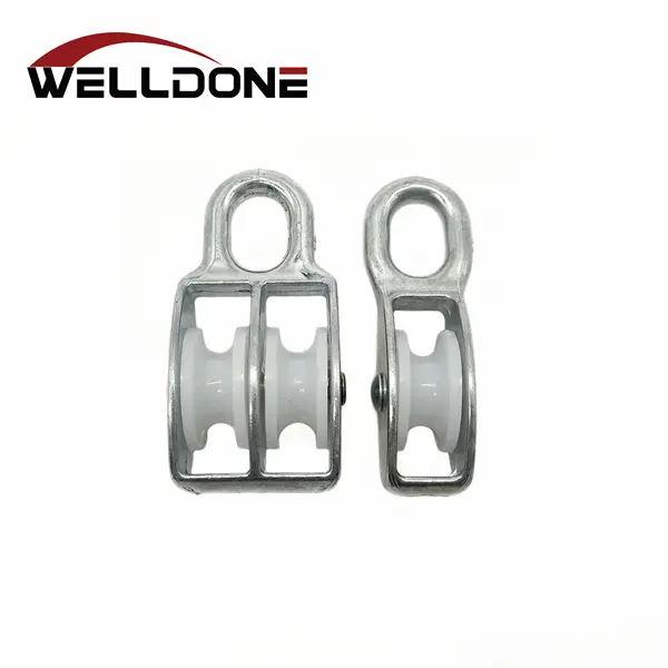 Zinc Alloy Die Cast Fixed Type Single Double Wheel Pulleys Featured Image
