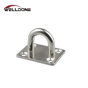 304 / 316 Stainless Steel Round Square Diamond Oblong Pad Eye Plate with Ring