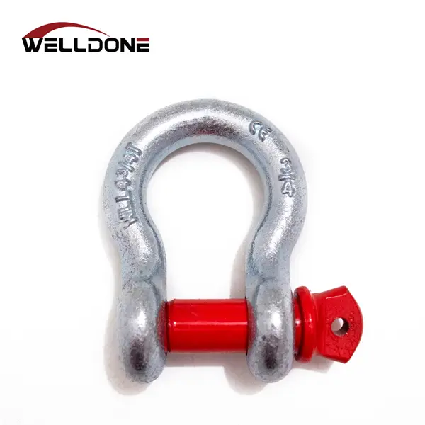 US Type G209 Screw Pin Galvanized Drop Forged Bow Anchor Shackle Featured Image