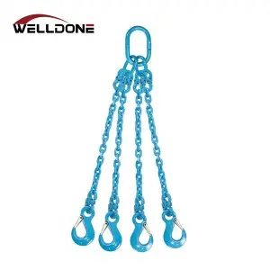 G100 Alloy Steel 1leg/2leg/3leg/4leg Lifting Chain Sling En818-4