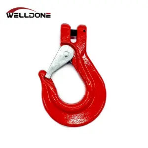 G80 Alloy Steel Lifting Clevis Sling Hook with Safety Latch