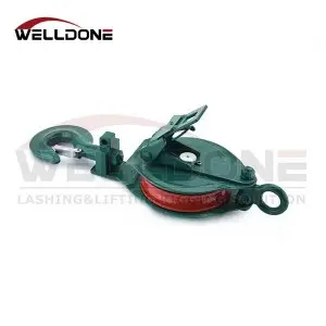 7111 Open Type Single Sheave Wire Rope Lifting Snatch Pulley Block with Hook