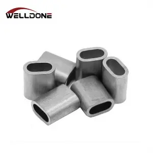 EN13411-3 / DIN3093 wire rope sleeve oval aluminum ferrule