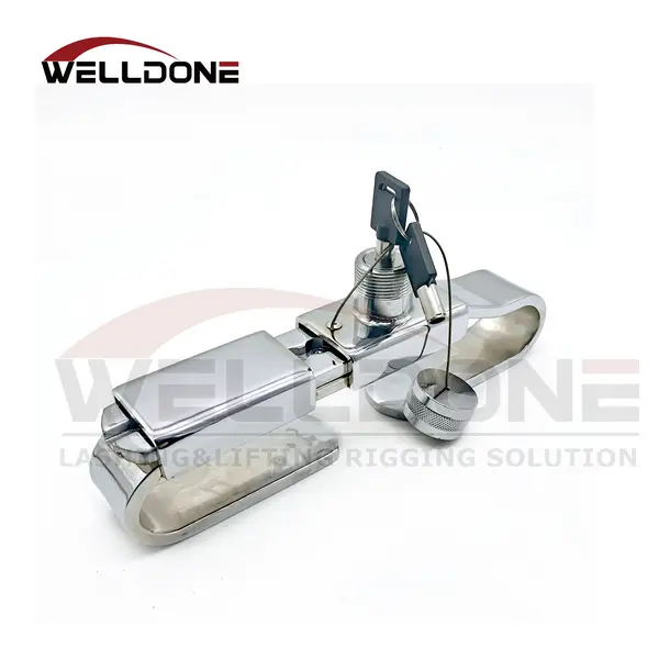 Hardened Steel Container Security Lock with Key Adjustable Truck Door Padlock Featured Image