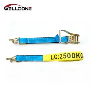 50MM LC2500KG Ratchet Tie Down Strap with Swan Hook and Keeper AS/NZS 4380