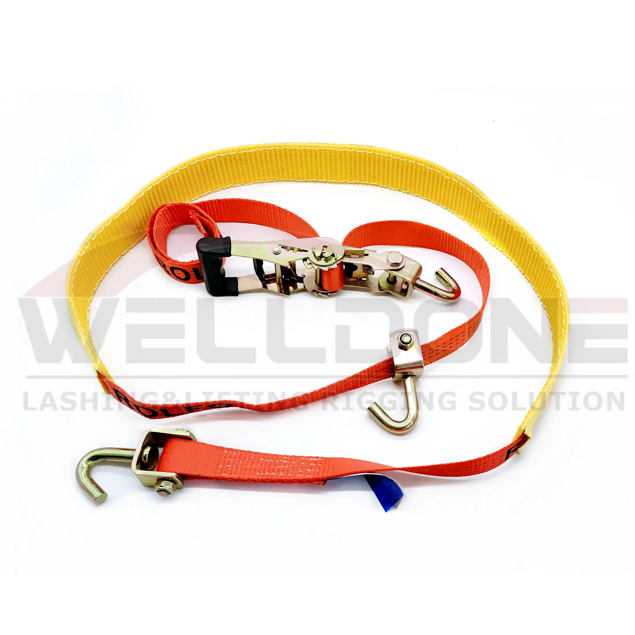 car tie down strap with swivel J hook