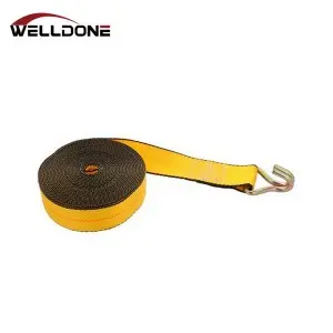 2″ Winch Strap with Wire Double J Hook WLL 3333LBS