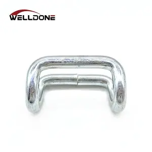 50MM Galvanized / Stainless Steel Close Rave Hook for Curtainside Overcenter Buckle Strap