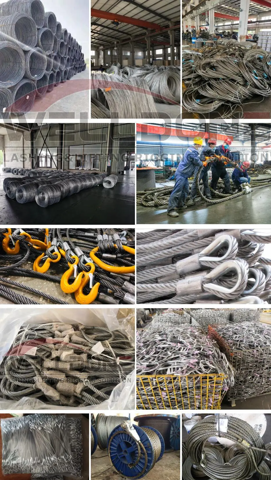 concrete wire rope sling process