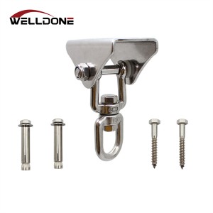 Stainless Steel 360 Degree Swivel Swing Hanger Rotating Ceiling Hanging Hook Kit for Hammock Sandbag Yoga