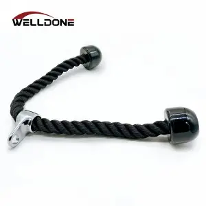 Gym Pulley Fitness Cable Attachments Single or Double Bicep Triceps Rope