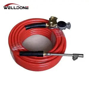 Truck Tire Inflation Kit 3/8″ ID 50′ WP 300PSI PVC Air Compressor hose with Air Chuck & Gladhand