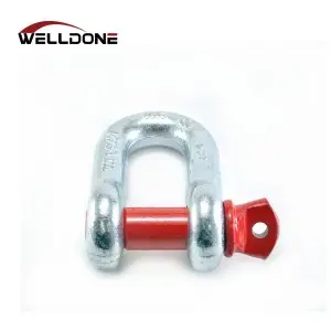 US Type G210 Screw Pin Galvanized Drop Forged D Dee Anchor Shackle