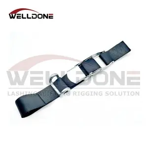 Curtainside Trailer External Curtain Strap Over Center Buckle Strap with Rave Hook
