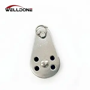 Yacht 304 / 316 Stainless Steel Single Sheave Mini Pulley Wire Rope Block