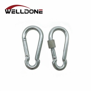 DIN5299 Zinc Alloy Gourd Shaped Snap Hook With Screw Lock