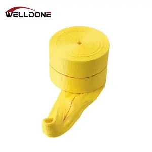 4″ Winch Strap with Twisted Sewn Loop WLL 6670LBS