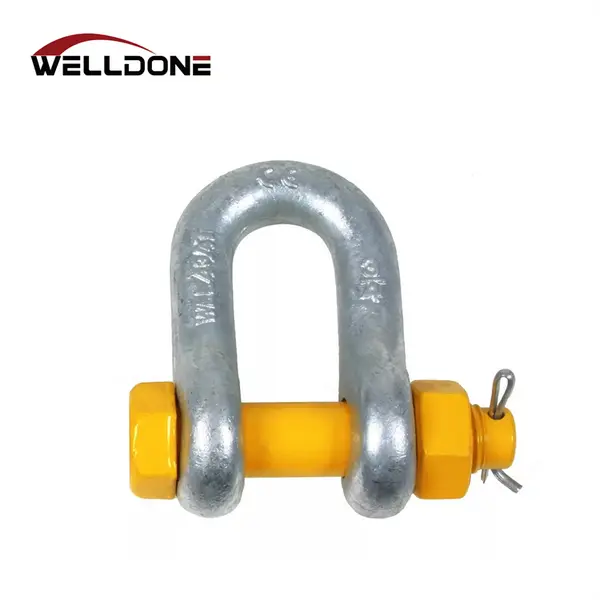 Drop Forged US Type Hot Dip Galvanized G2150 Bolt Type D Shackle Featured Image