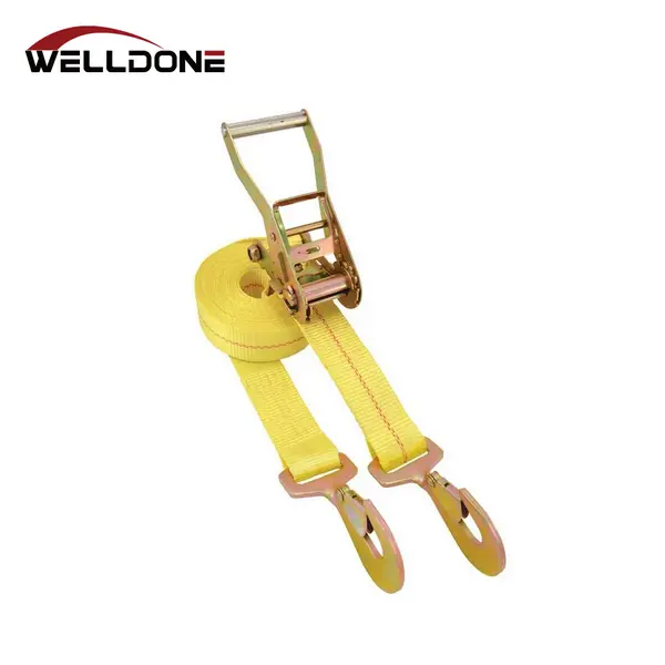 twisted snap hook ratchet strap