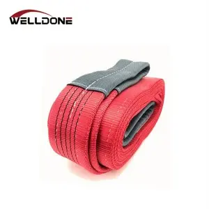 EN1492-1 WLL 5000KG 5T Polyester Flat Webbing Sling Safety Factor 7:1