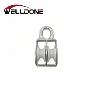 Zinc Alloy Die Cast Fixed Type Single Double Wheel Pulleys
