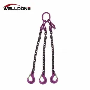 G100 Alloy Steel 1leg/2leg/3leg/4leg Lifting Chain Sling En818-4