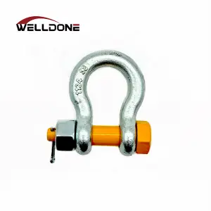 G80 Bolt and Nut Type Hot DIP Galvanized Bow Shackle