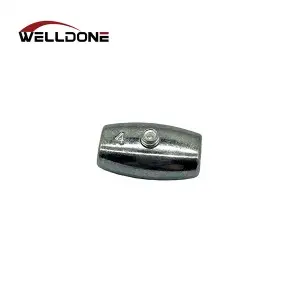 2-8mm Zinc Alloy Egg Shape Oval Cable Wire Rope Clips Clamp