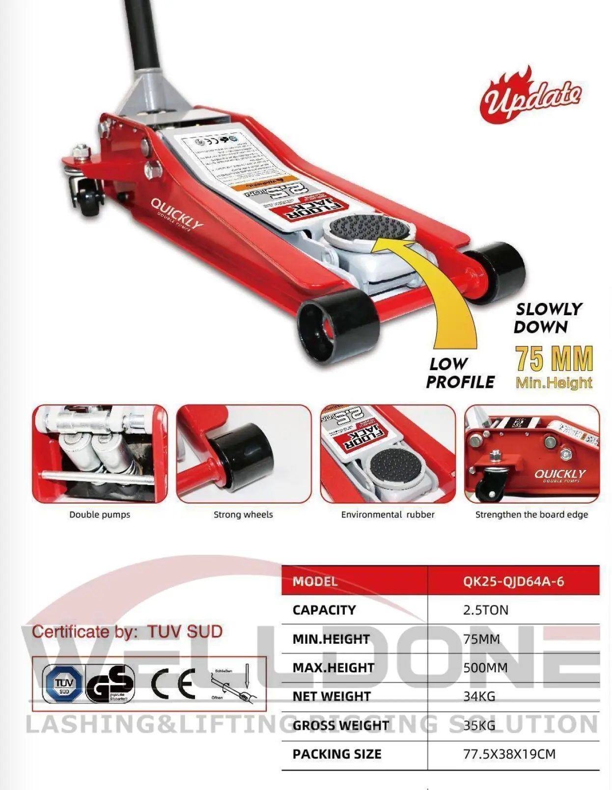 floor jack specification 1