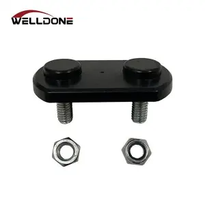 curtainside truck stainless steel back fixing plate with nut for overcenter buckle strap