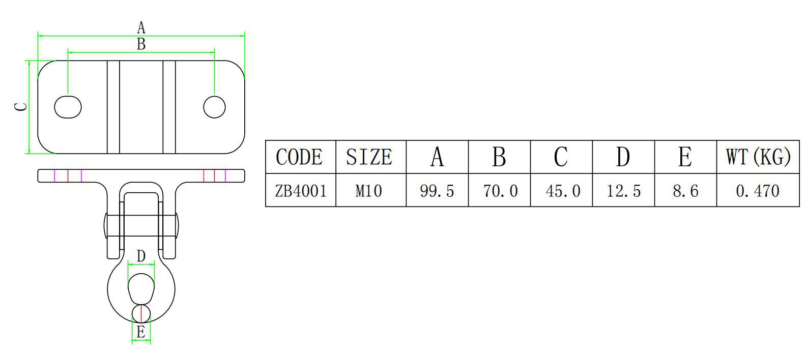ZB4001 specification
