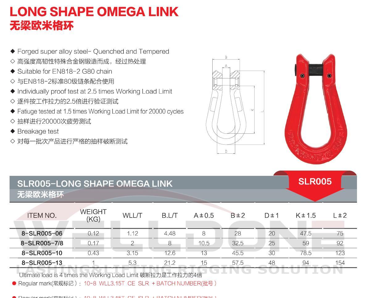G80 long shape omega link specification
