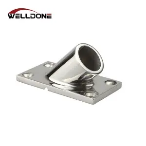 Stainless Steel Round Rectangular Railing Base 30° 45° 60° 90°