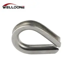 304 / 316 Stainless Steel European Type Heart-shaped Wire Rope Thimble