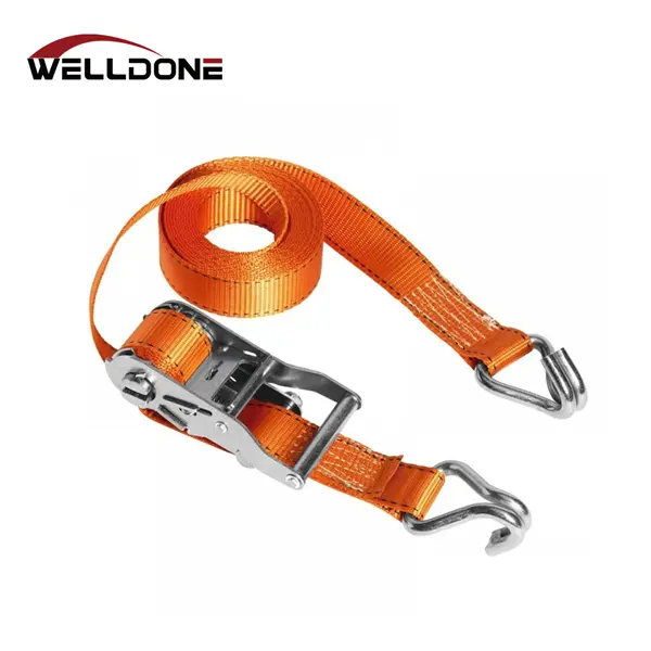 1.5″ 35MM 1.5T Stainless Steel Ratchet Tie Down Strap with double J hook Featured Image