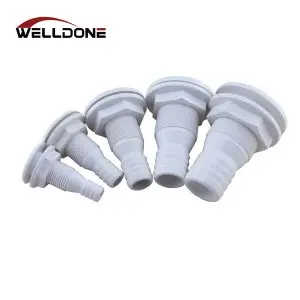 Marine ABS Plastic Thru Hull Outlet Bilge Fittings For Yacht