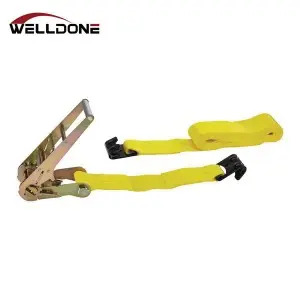 US Type 4″ Ratchet Tie Down Strap with Flat Hook WLL 6670LBS
