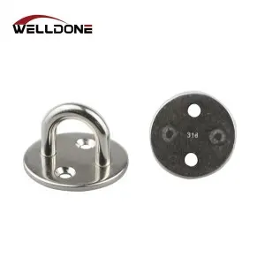 304 / 316 Stainless Steel Round Square Diamond Oblong Pad Eye Plate with Ring